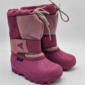 Tundra Pink Waterproof Snow Boots with Insulation